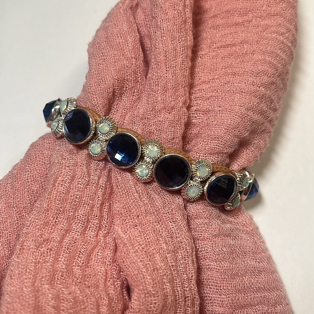 Blue and Turquoise Studded Bracelet HR10-6